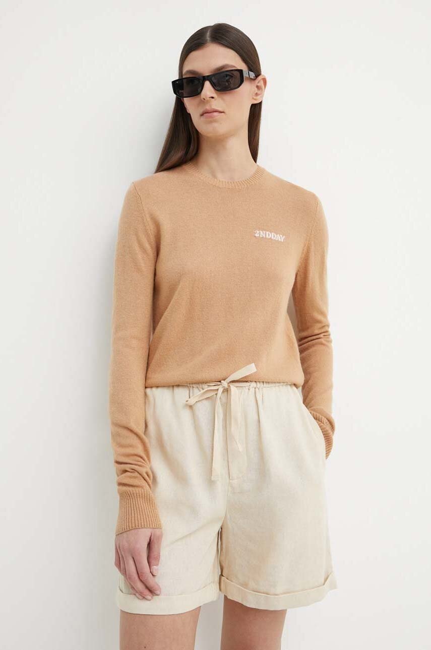 2NDDAY  Svetr z vlněné směsi  2ND Lance TT - Soft Wool Blen