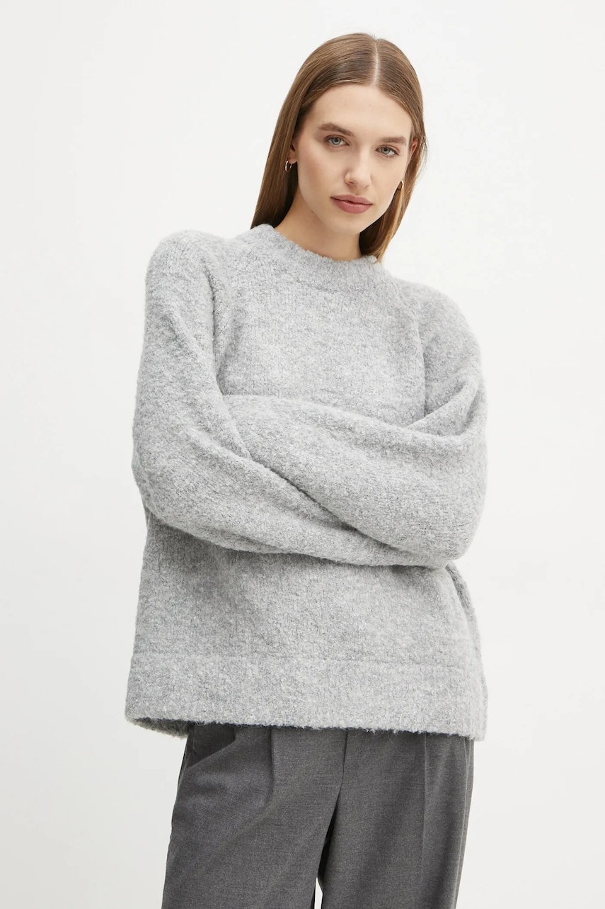 2NDDAY  Svetr z vlněné směsi  Garnet
