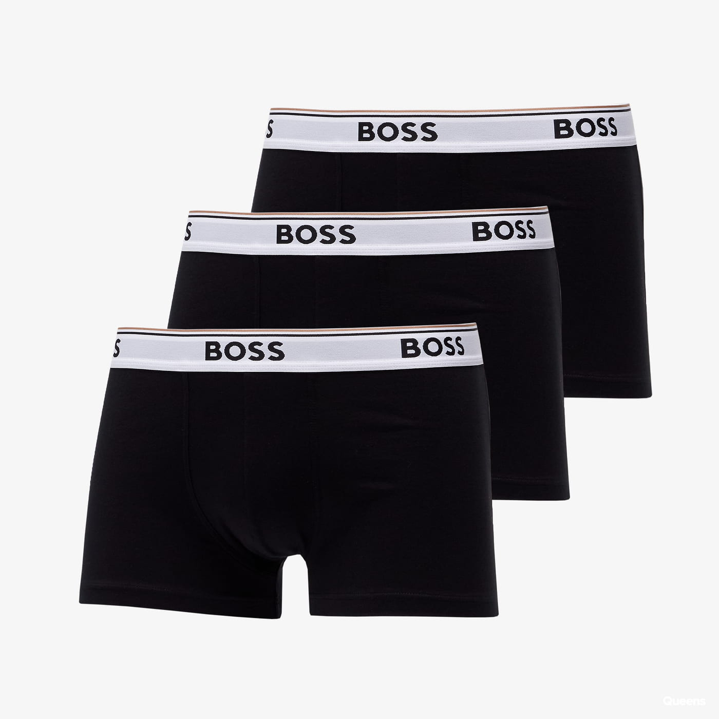 3PACK pánské boxerky Hugo Boss černé