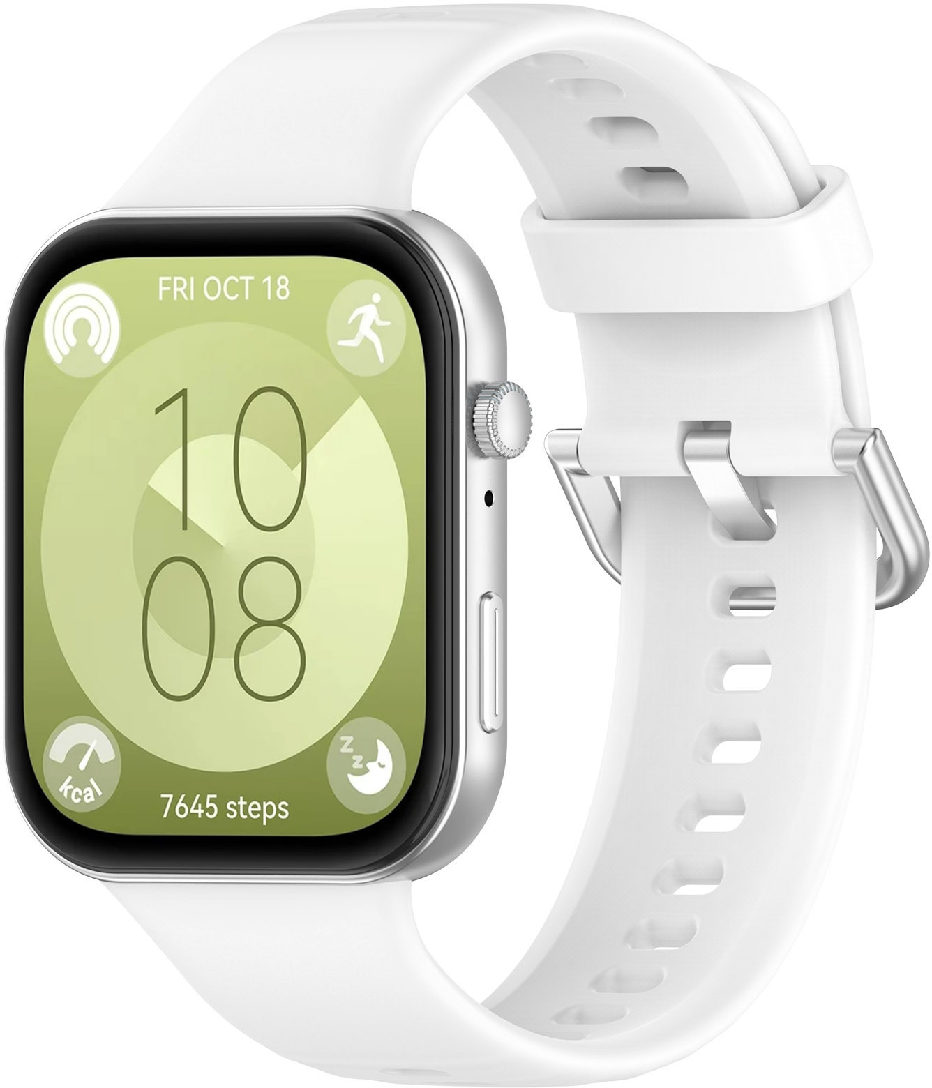 4wrist Silikonový řemínek pro Huawei Fit 3 - White