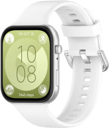 4wrist Silikonový řemínek pro Huawei Fit 3 - White
