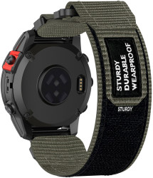 4wrist Velcro řemínek pro Garmin 22 mm - Grey