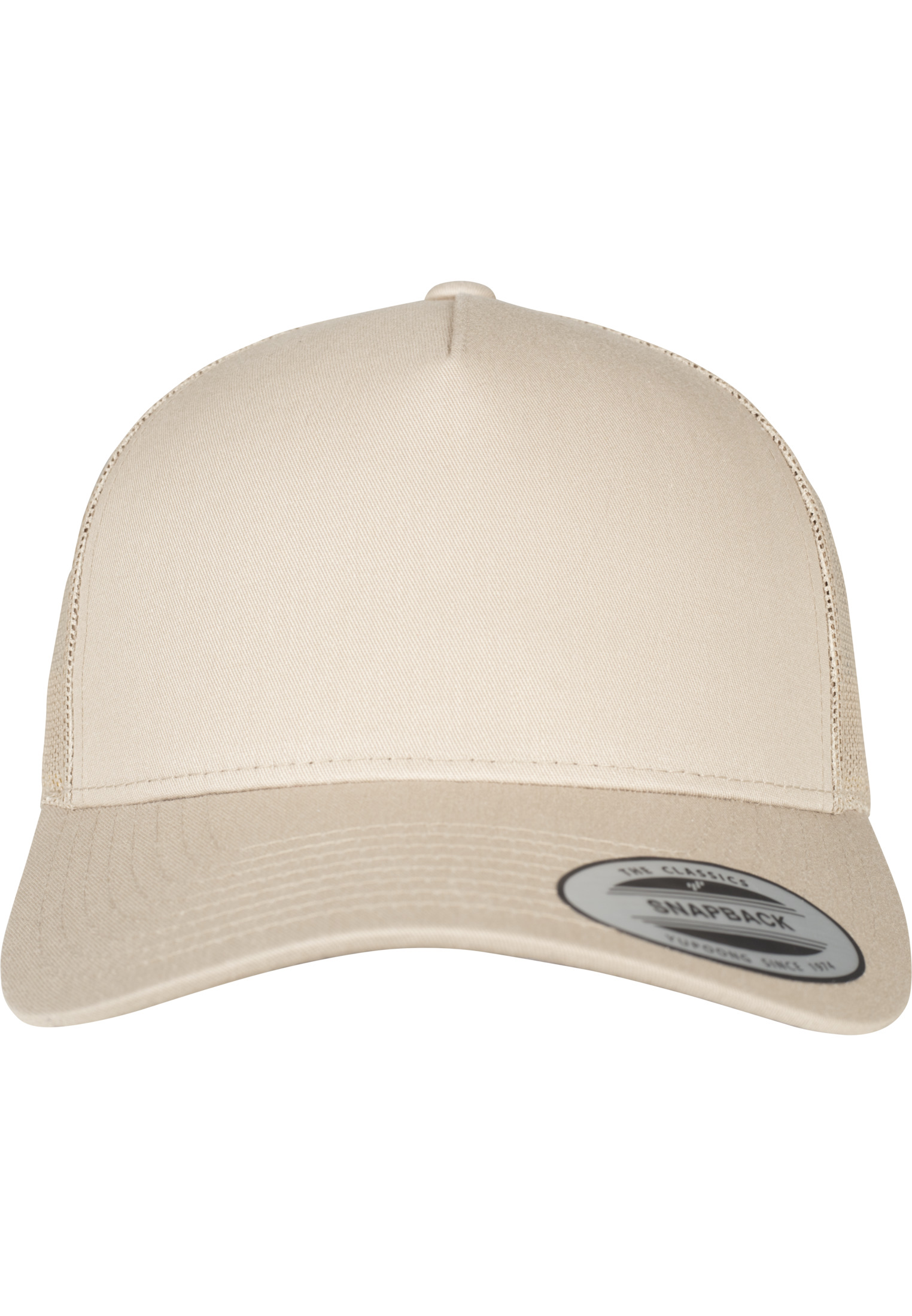 5panelová retro khaki čepice Trucker