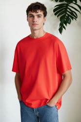 75226 Dewberry Mens Oversized Fit Crew Neck T-Shirt-NAR