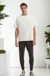 75226 Dewberry Mens Oversized Fit Crew Neck T-Shirt-WHITE