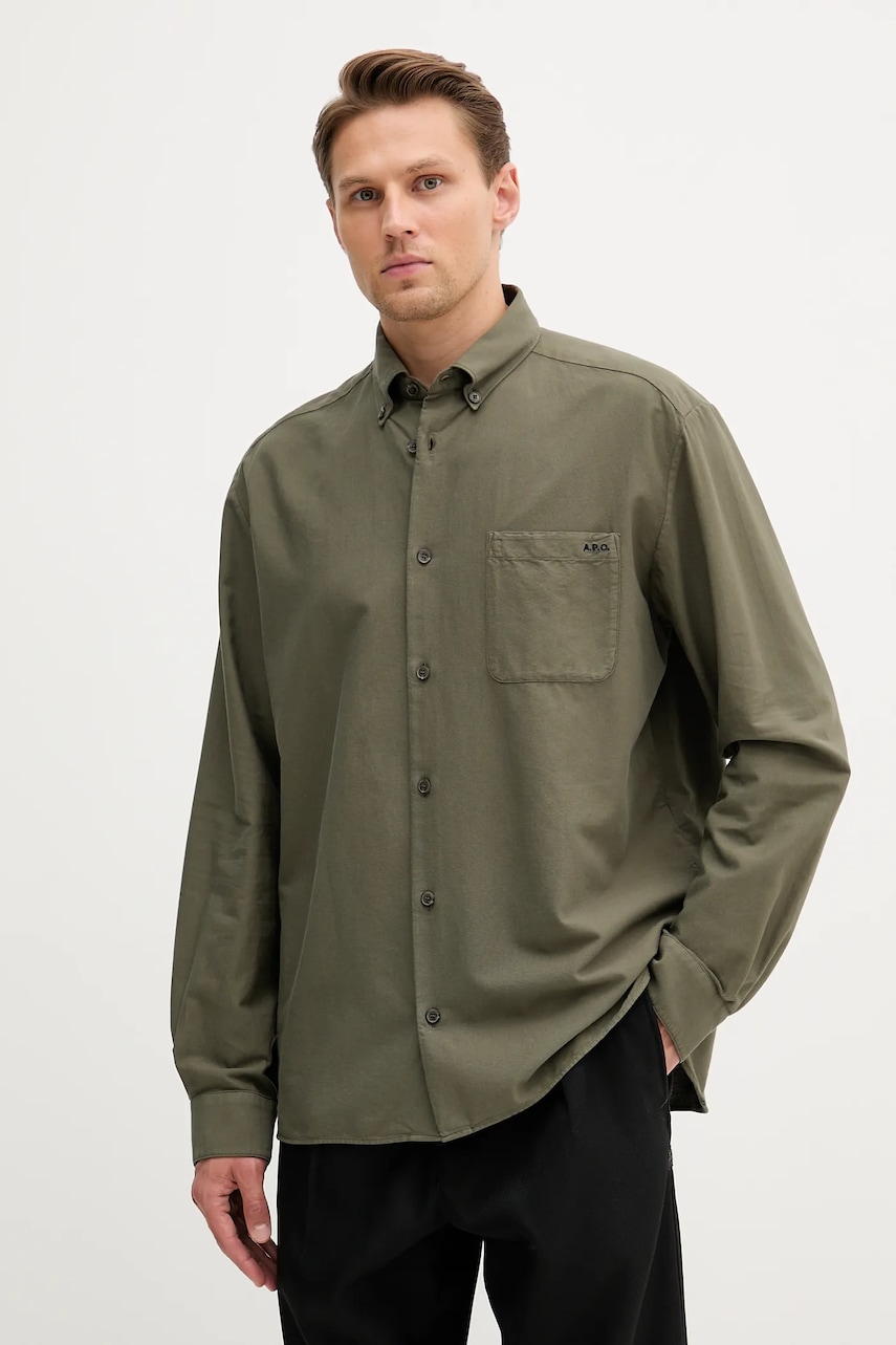 A.P.C.  Bavlněná košile  Chemise Mateo Logo