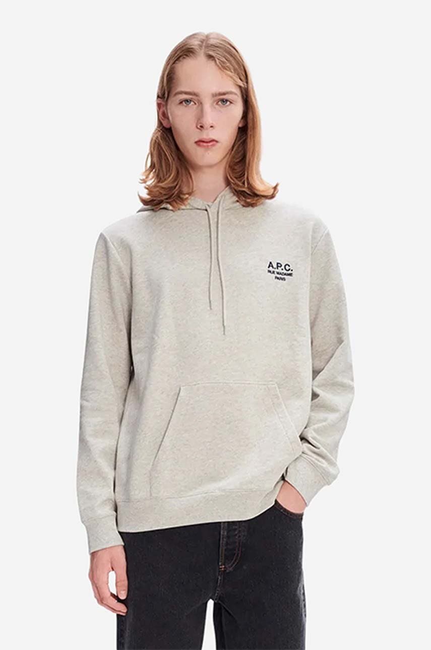 A.P.C.  Bavlněná mikina  Hoodie Marvin COEZD-H27733 BLACK