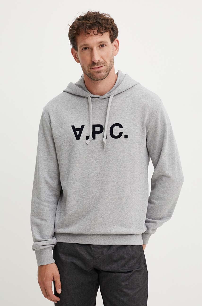 A.P.C.  Bavlněná mikina  hoodie standard grand vpc GOTS