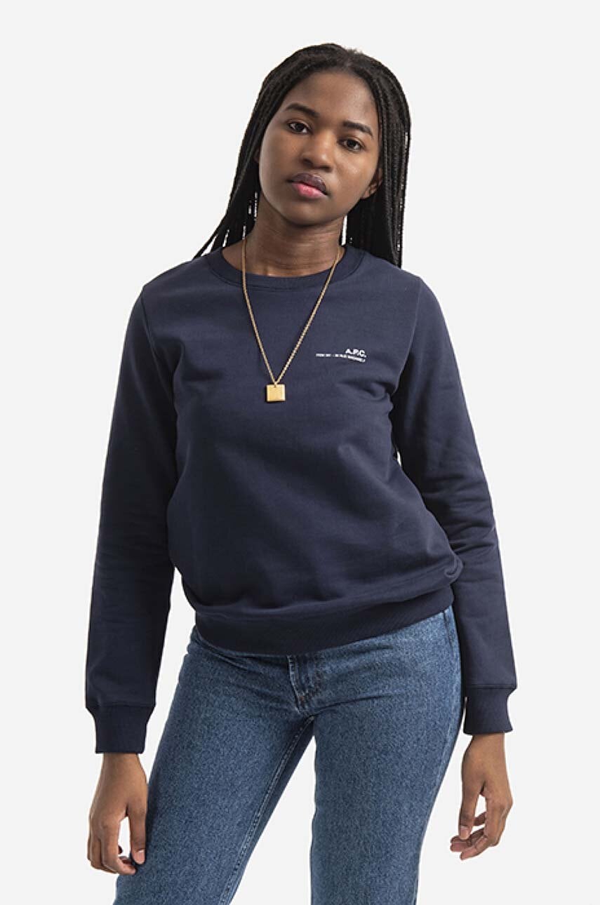 A.P.C.  Bavlněná mikina  Sweat Item F COEAS-F27663 BLACK