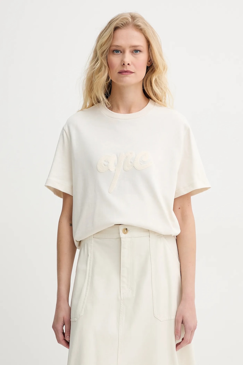 A.P.C.  Bavlněné tričko  t-shirt lenny - GOTS