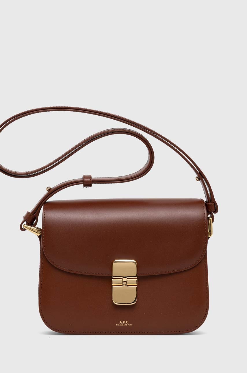 A.P.C.  Kožená kabelka  Grace Small