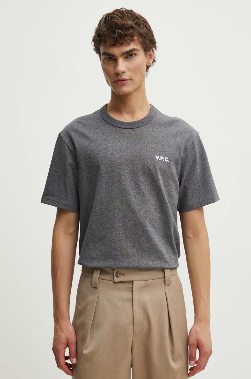 A.P.C.  tričko pánské bavlněné t-shirt boxy petit vpc