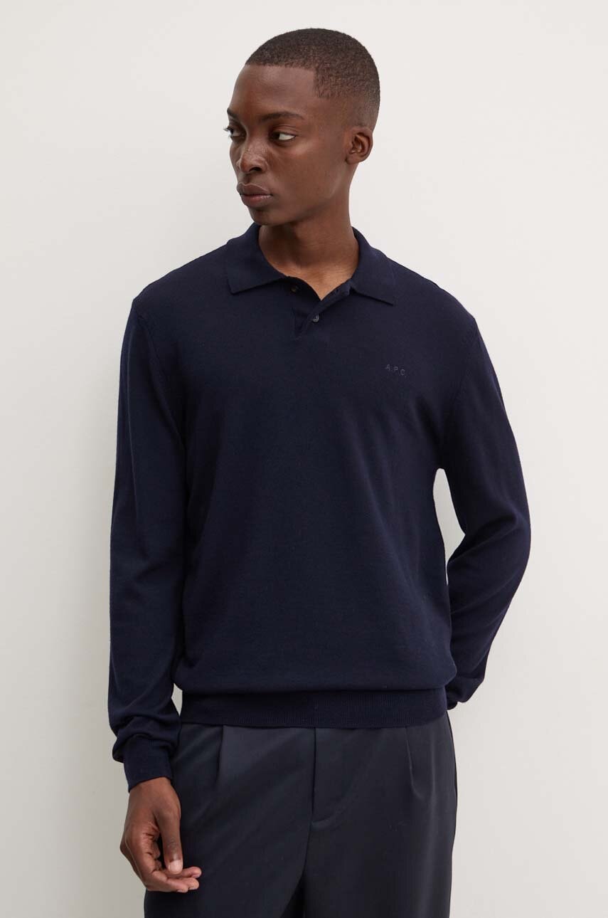 A.P.C.  Vlněný svetr  polo jacob logo