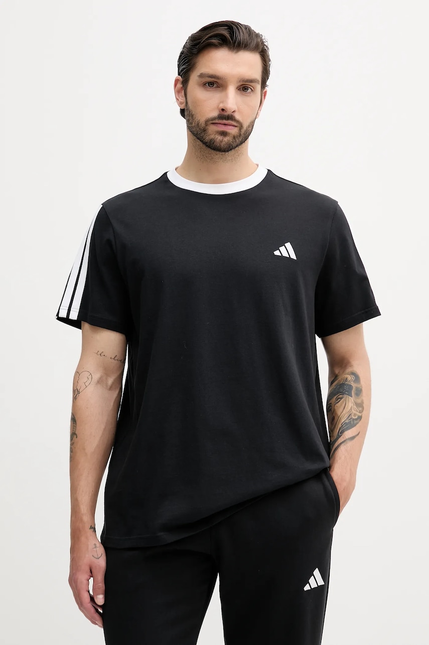 adidas  Bavlněné tričko  Essentials 3-stripes