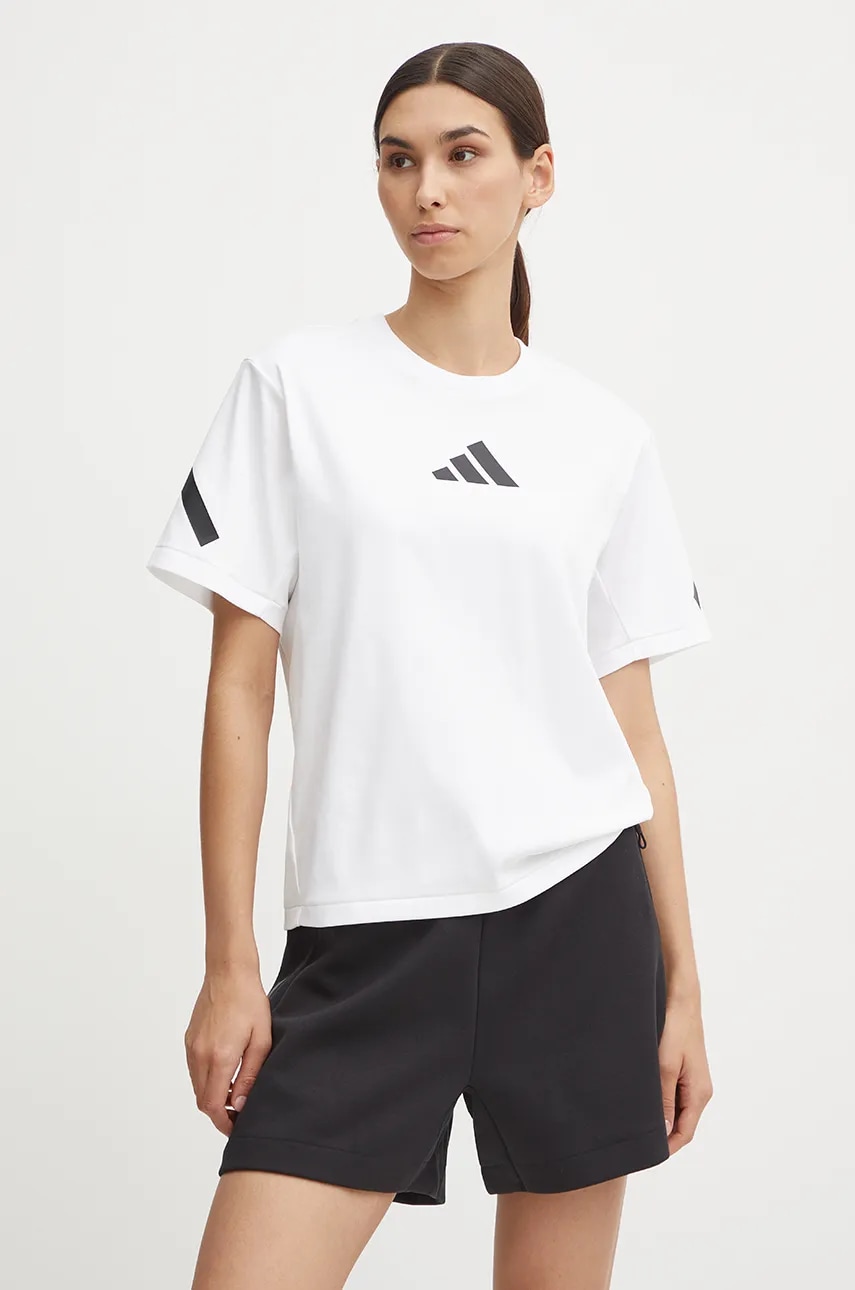 adidas  Bavlněné tričko  ZNE