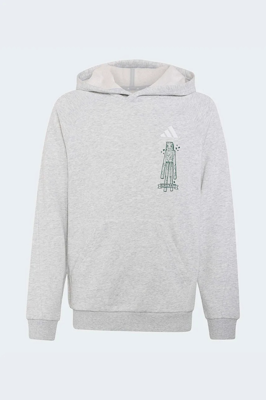 adidas  mikina s kapucí dětská s bavlnou MINECRAFT