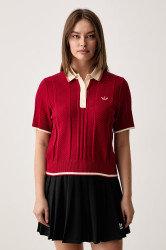 adidas Originals  svetrové polo dámské s viskózou Cable Knit