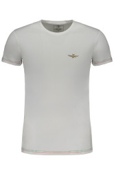 AERONAUTICA MILITARE MEN'S WHITE SHORT SLEEVE T-SHIRT