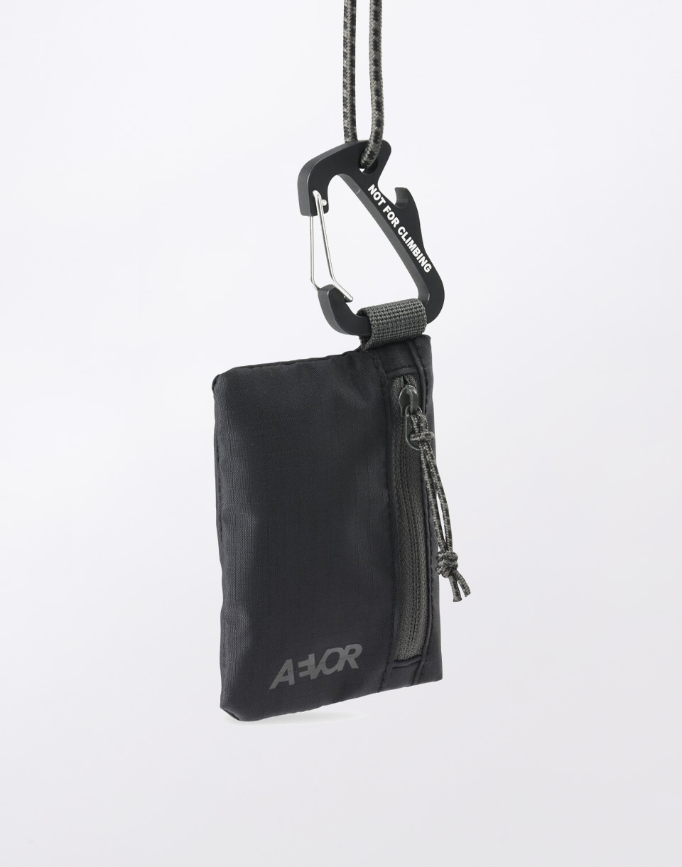 Aevor Explore Wallet Ripstop Charcoal Black