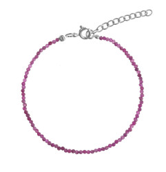 AGAIN Jewelry Korálkový náramek z rubínu AJKNR008