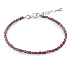 AGAIN Jewelry Minerální náramek z granátu AJKNR013