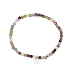 Agato Dámský náramek s barevnými korálky turmalínu POL-B09/17G