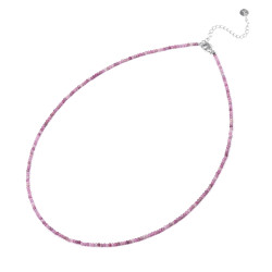 Agato Korálkový minerální náhrdelník s rubínem POL-N12/47L