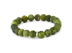 Agato Korálkový náramek z jadeitu MINK134/17