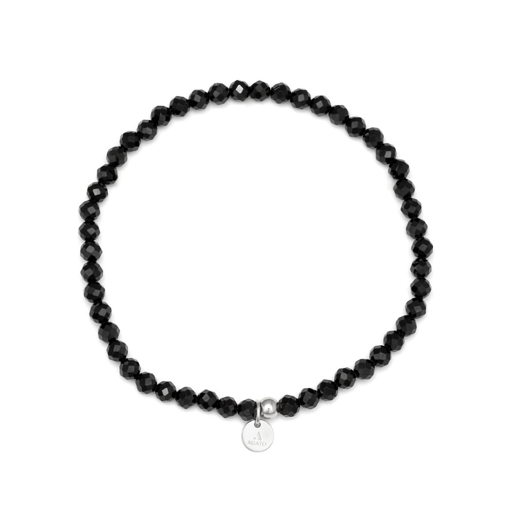 Agato Korálkový pánský náramek ze spinelu POL-B04/20G