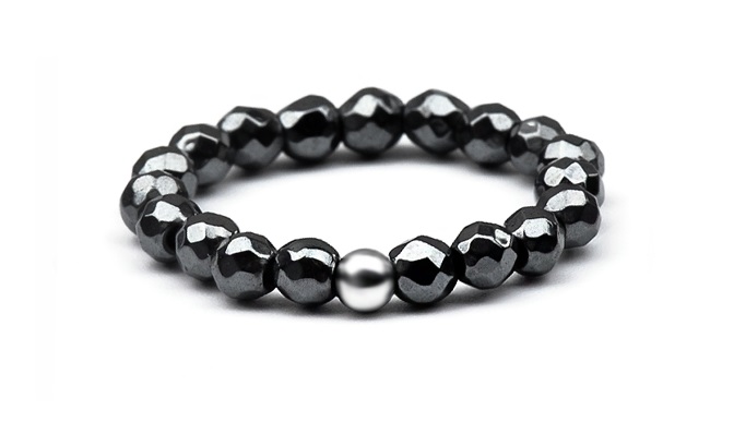 Agato Minerální prsten s hematitem POL-R13 52 mm