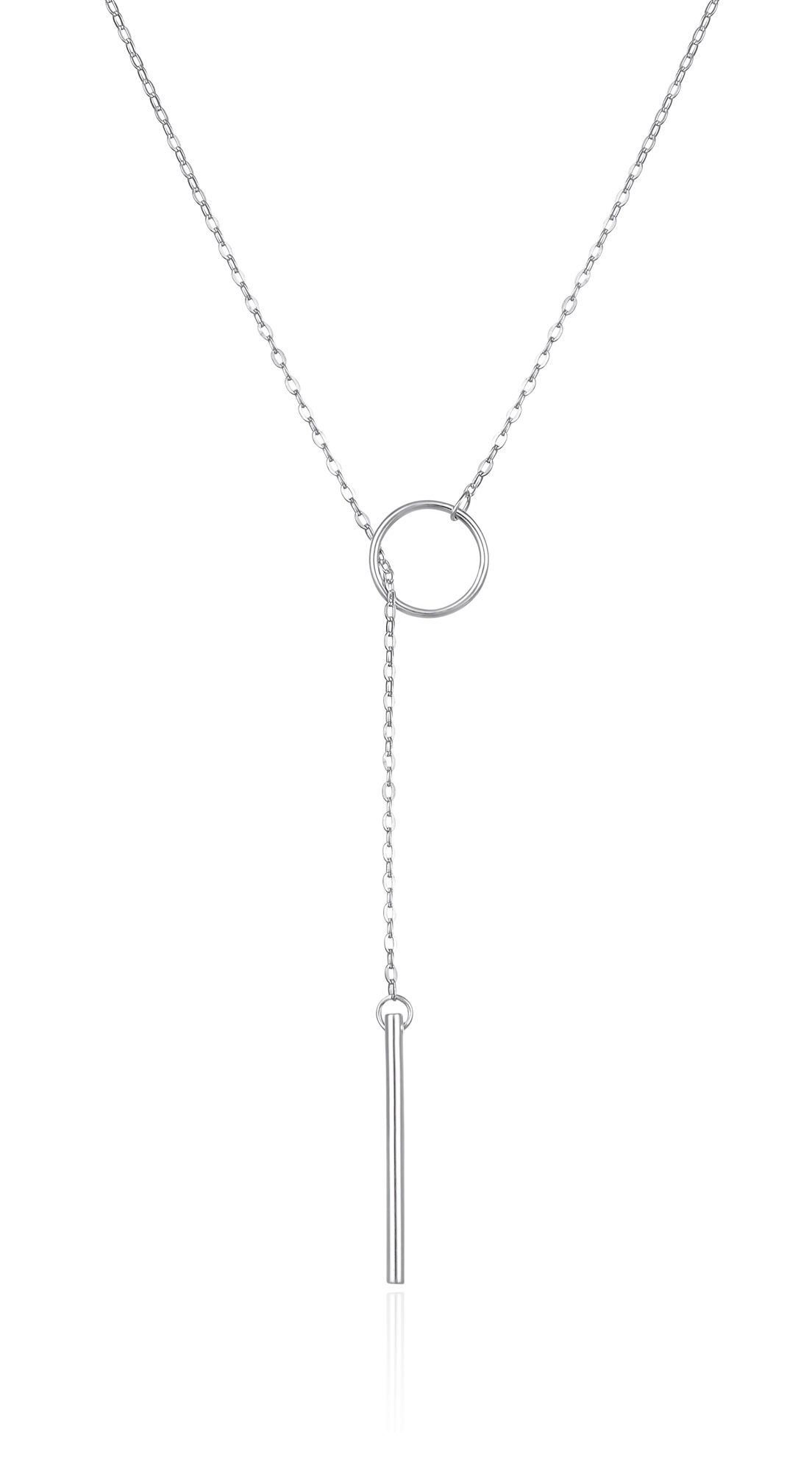 Agato Minimalistický stříbrný náhrdelník pro ženy AGT-N006W