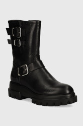 AGL  Kožené kotníkové boty  Chunky Biker