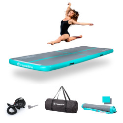 Airtrack inSPORTline Airstunt 300x100x10 cm šedá s elektrickou pumpou