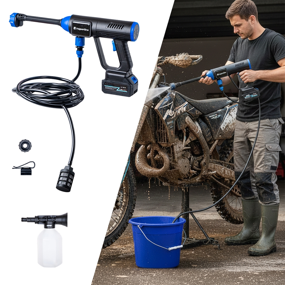 Akumulátorová mycí pistole inSPORTline Esedera