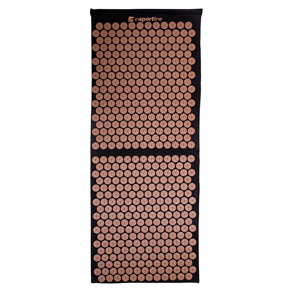 Akupresurní podložka inSPORTline AKU-1000 125 x 50 cm černá-mocha mousse