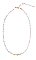 Alisia Hravý korálkový náhrdelník z morganitu AL3768-Oro