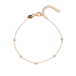 Alisia Pozlacený náramek s čirými krystaly AL879-Oro-Bianco