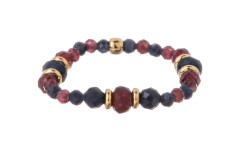 Alisia Překrásný prsten z granátu a safíru AL5238.01.000.D 57 mm