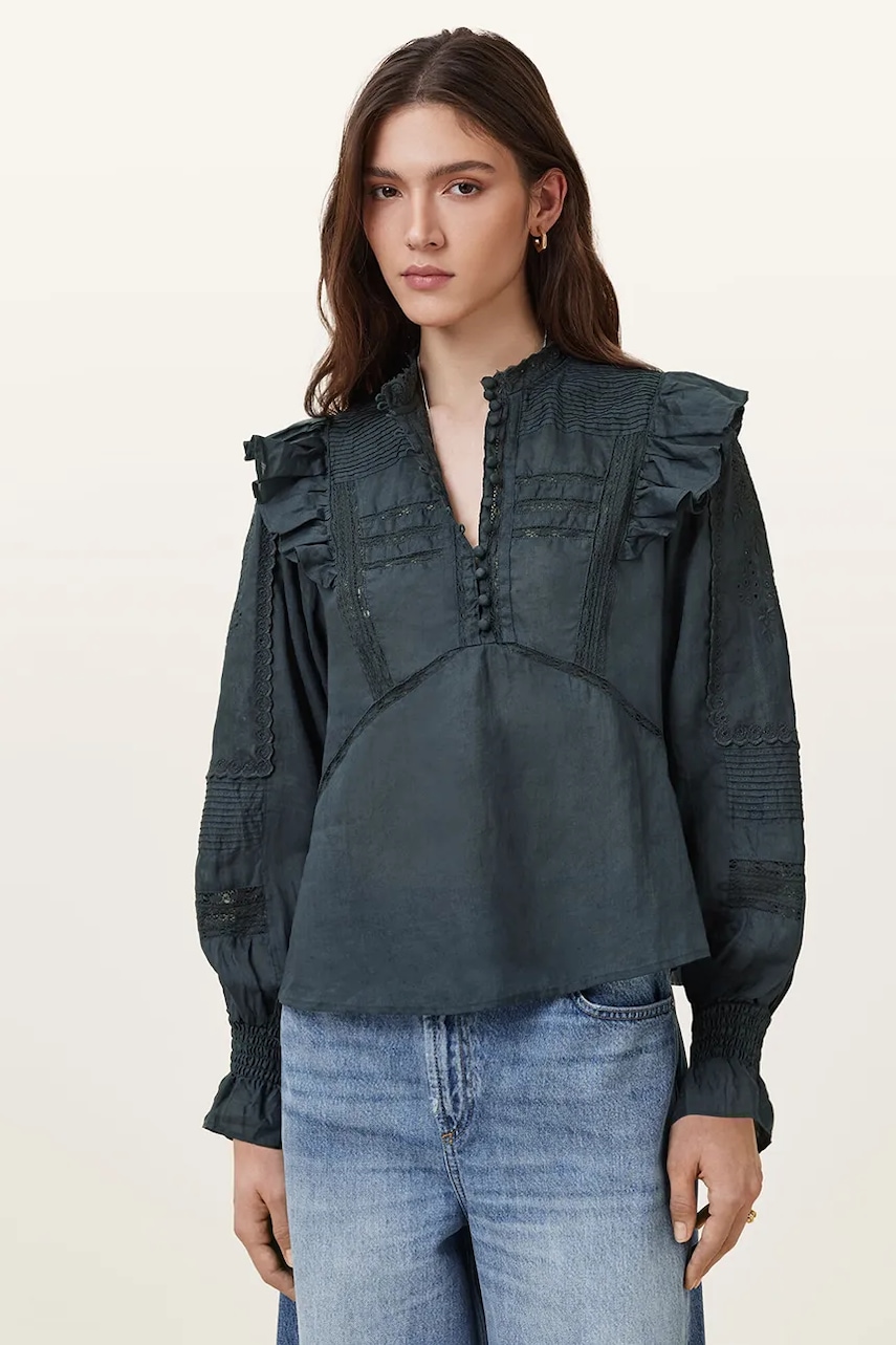 AllSaints  Bavlněná halenka  HEATHER