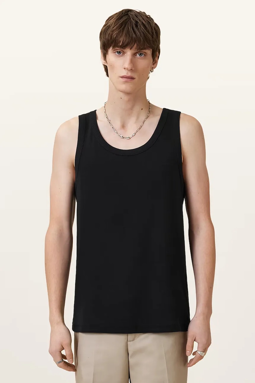 AllSaints  Bavlněný top  EDWARDS VEST