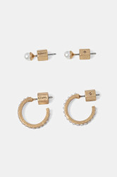 AllSaints bižuterní náušnice dámské kovové 2-pack