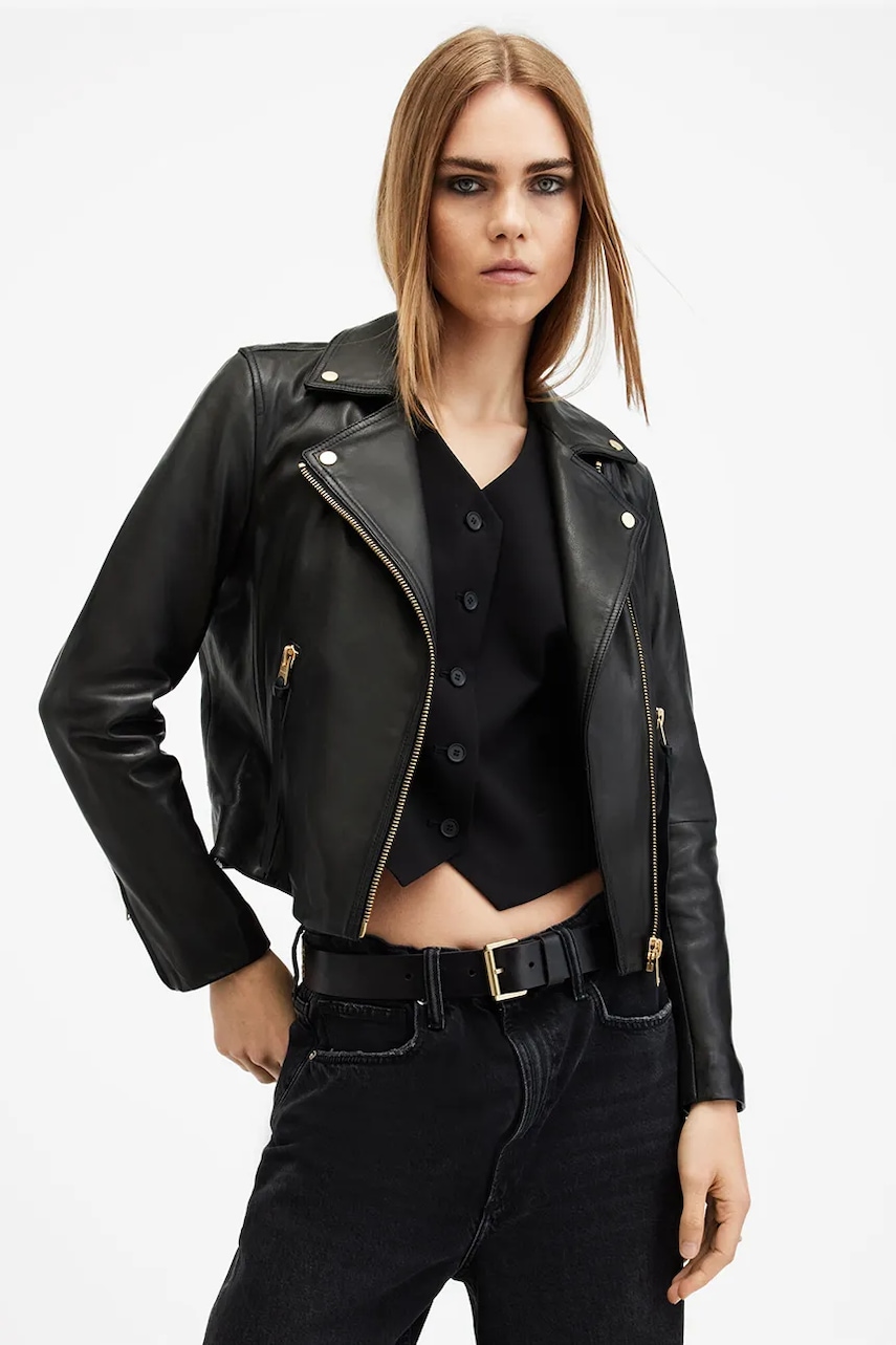AllSaints  Kožená bunda  DALBY