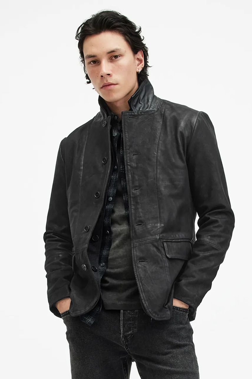 AllSaints  Kožená bunda  SURVEY LTHR BLAZER