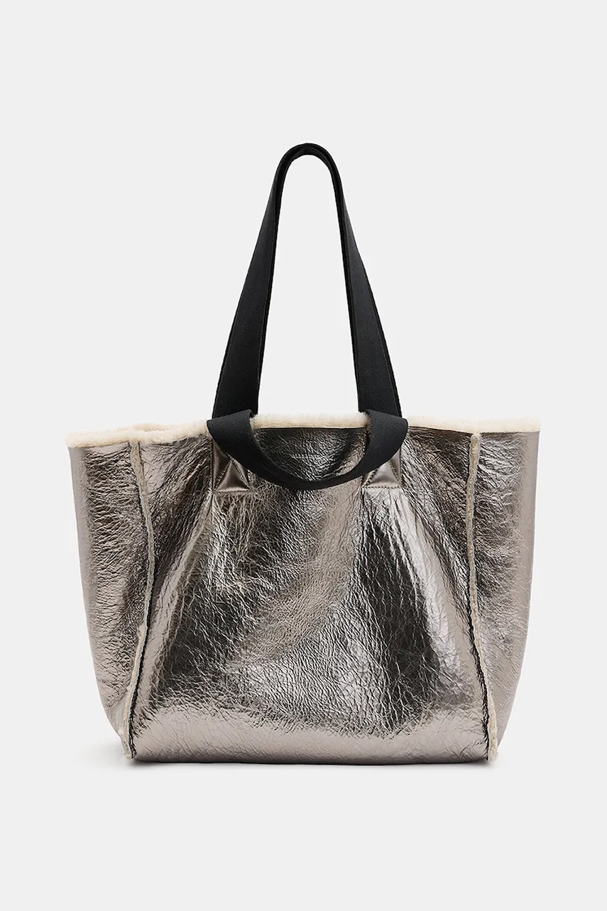 AllSaints  Oboustranná kožená kabelka  IZZY SHEARLING