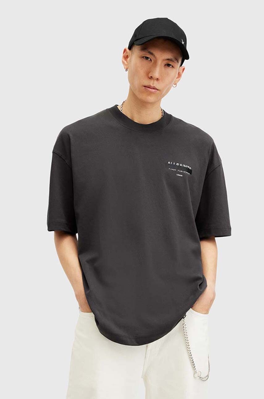 AllSaints  oversize tričko pánské bavlněné REDACT SS CREW