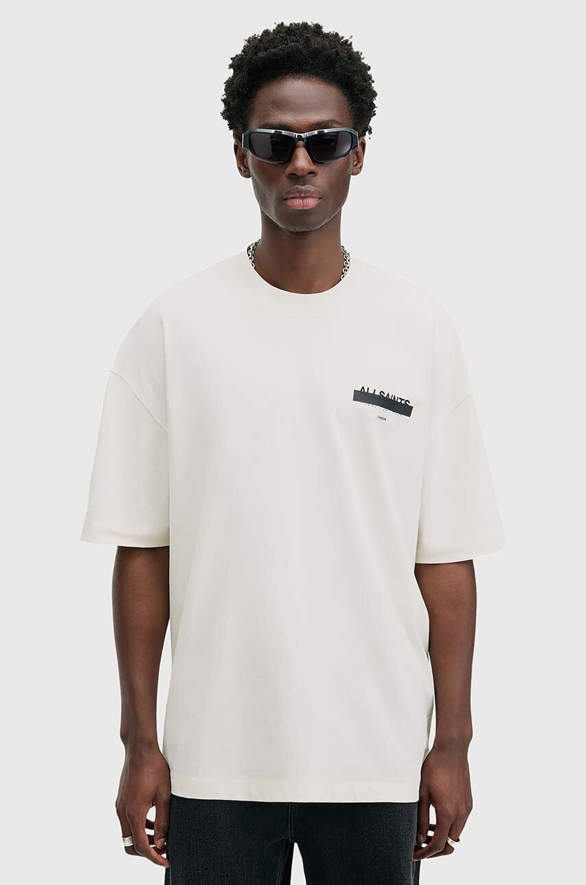 AllSaints  oversize tričko pánské bavlněné REDACT SS CREW