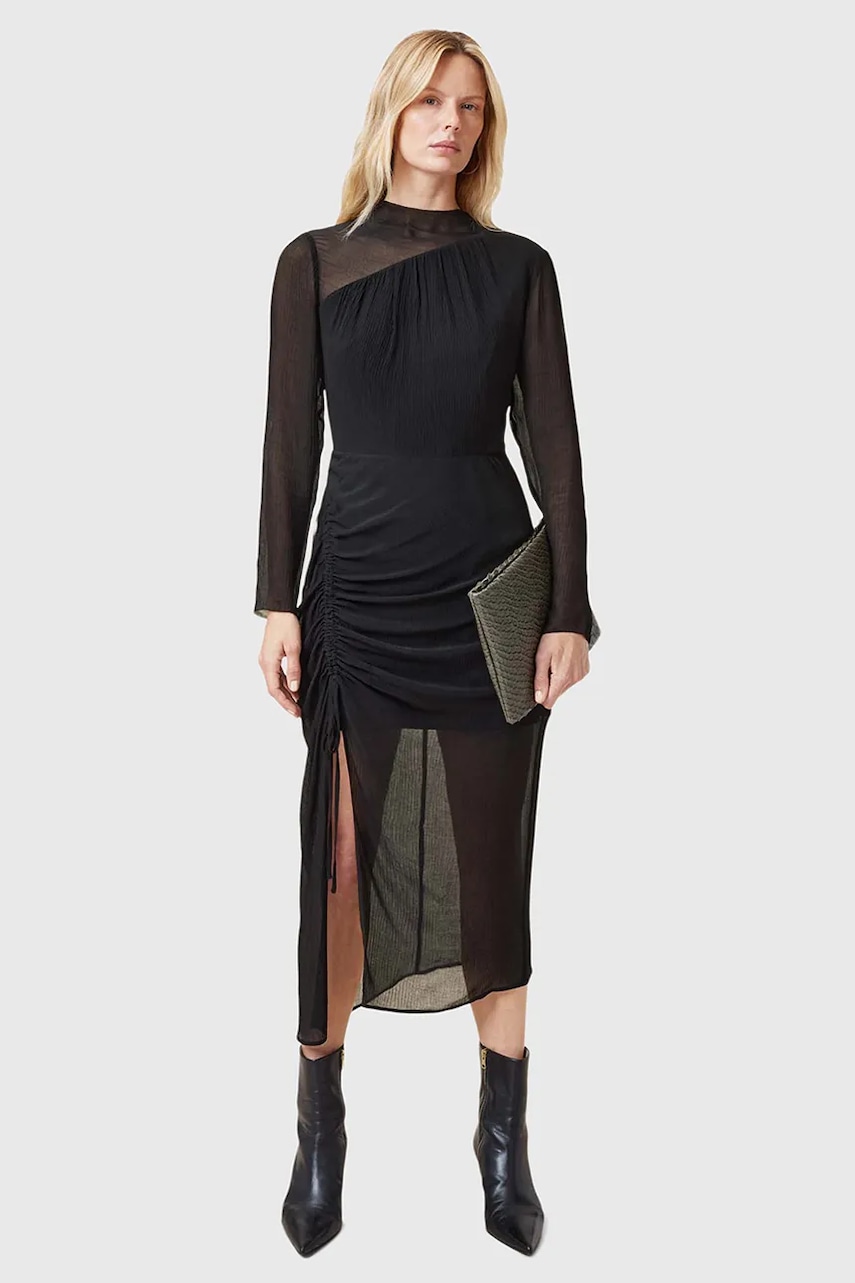 AllSaints  Šaty s příměsí hedvábí  RIZO