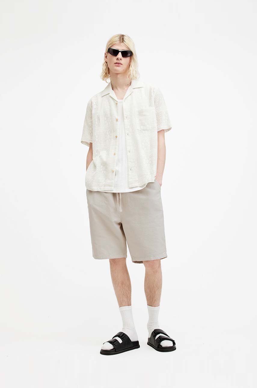 AllSaints  Šortky s příměsí lnu  HANBURY