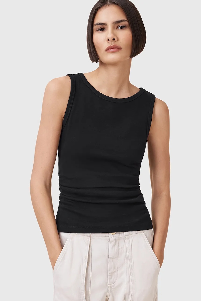 AllSaints  top dámský bavlněný s elastanem KATARINA