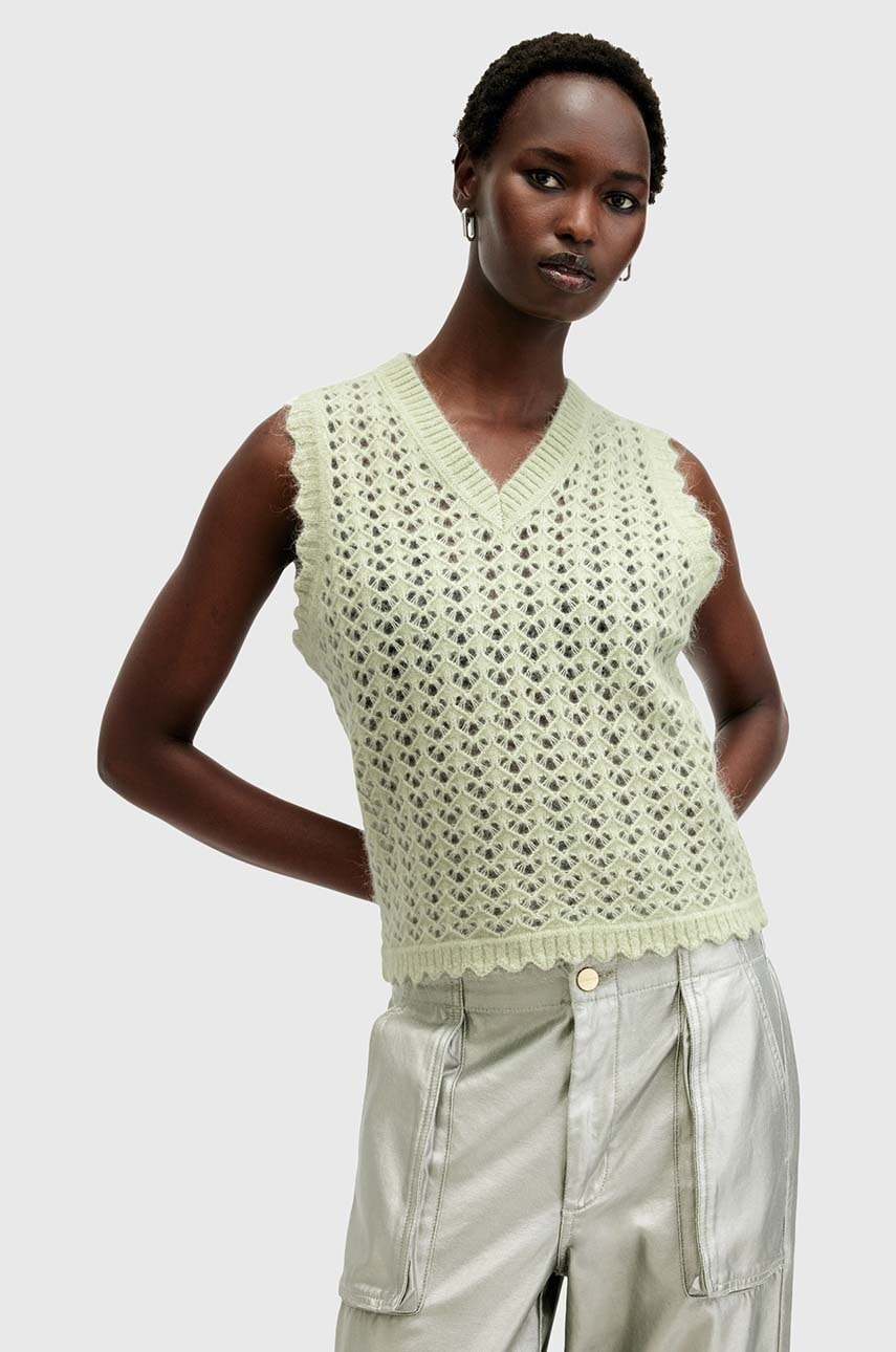 AllSaints  Vlněná vesta  VIVIAN TANK